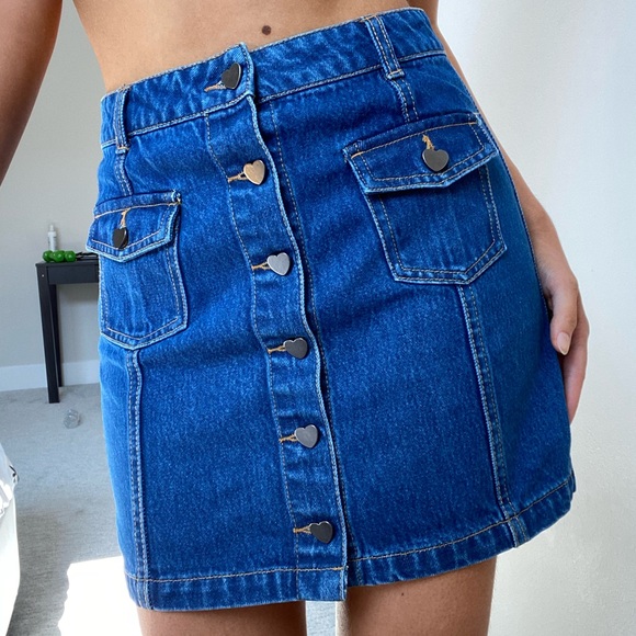 Forever 21 Dresses & Skirts - Forever 21 jean mini skirt